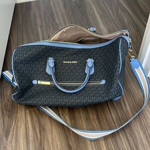 Michael Kors Black and Blue Monogram Bag